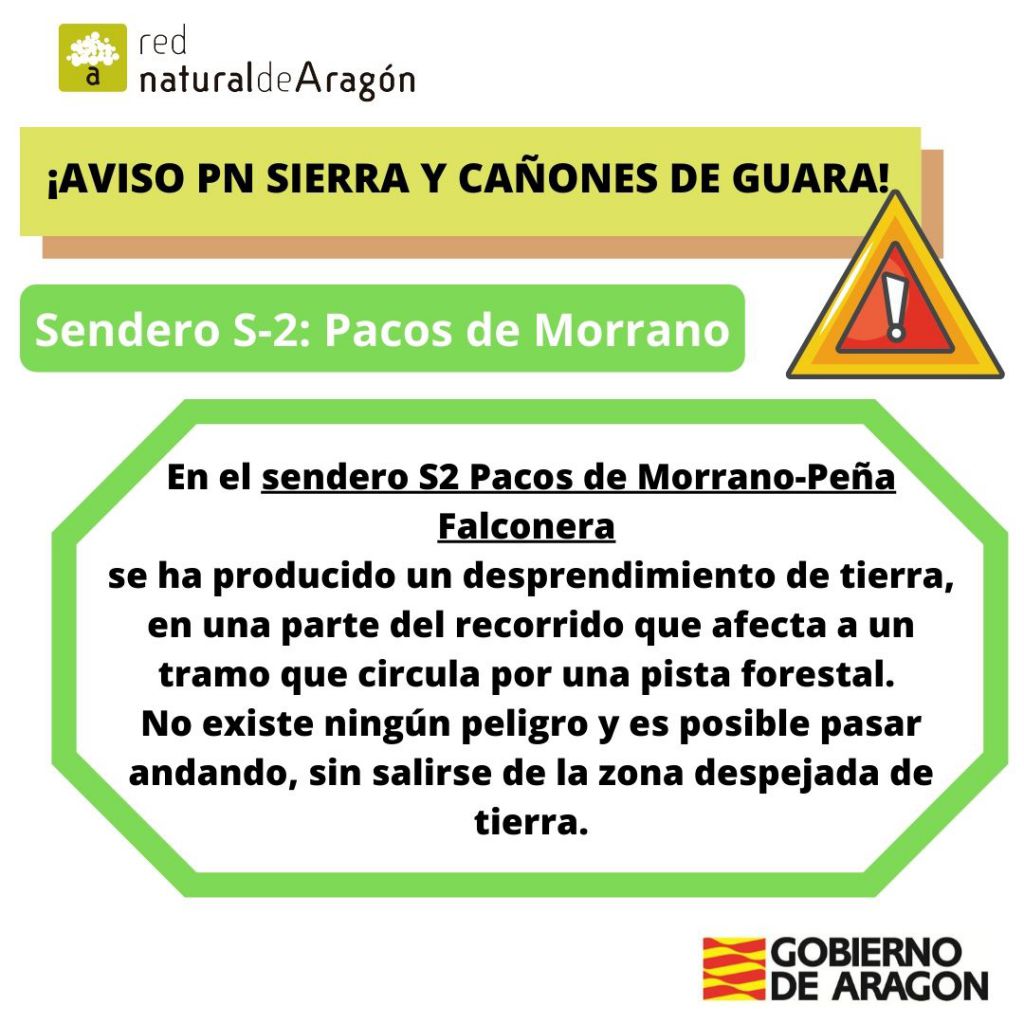 AVISO_ El sendero S2