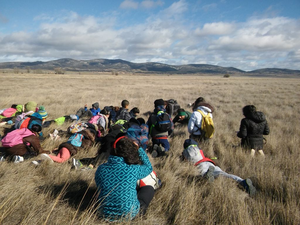 Actividad de educación ambiental en la RND de la Laguna de Gallocanta