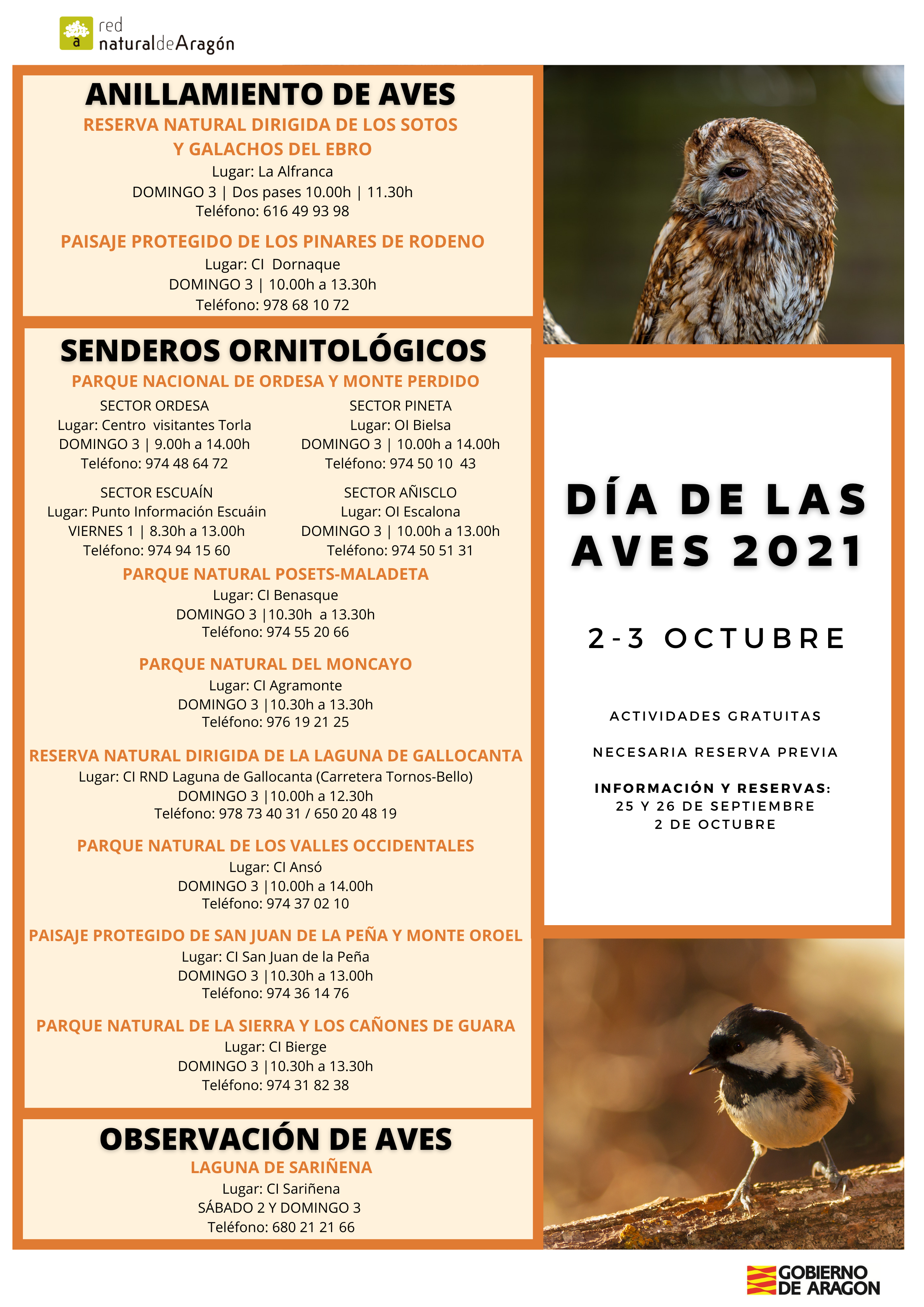 Cartel Día de las Aves 2021_Red Natural de Aragón